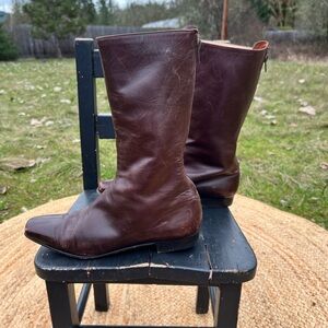Women’s  Brown Leather Manolo Blahnik Boots